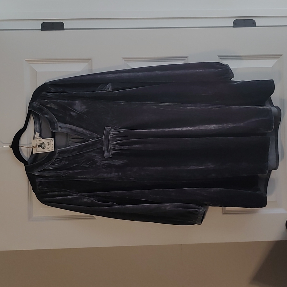 NWT Easel long sleeved velvet dress
